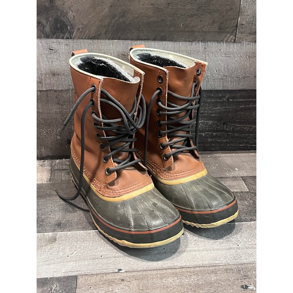 Sorel 1964 Premium Waterproof Leather Winter Boots Brown NL1330-629 Womens 9